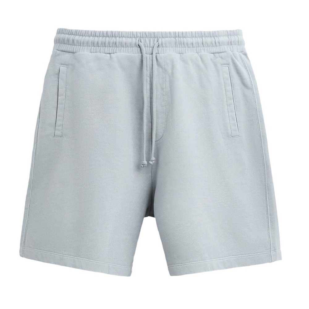 Zara Men's Light Gray Athletic Drawstring Shorts